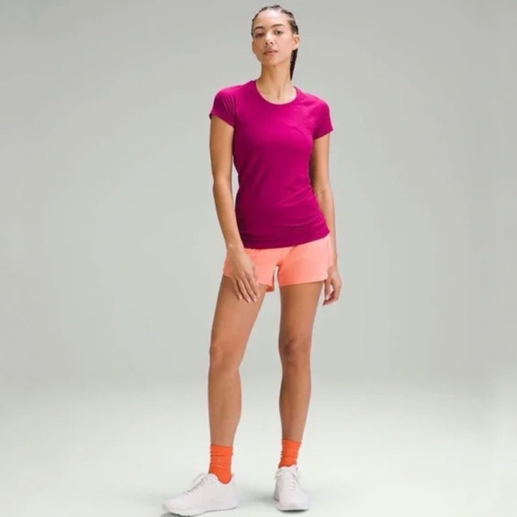 lululemon athletica Tops - NWT Lululemon Swiftly Tech Short sleeve shirt (magenta purple) (trade or sell)